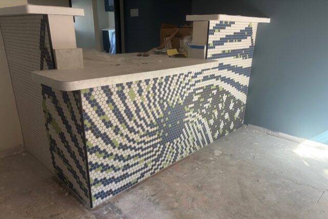 The tile design is in.
